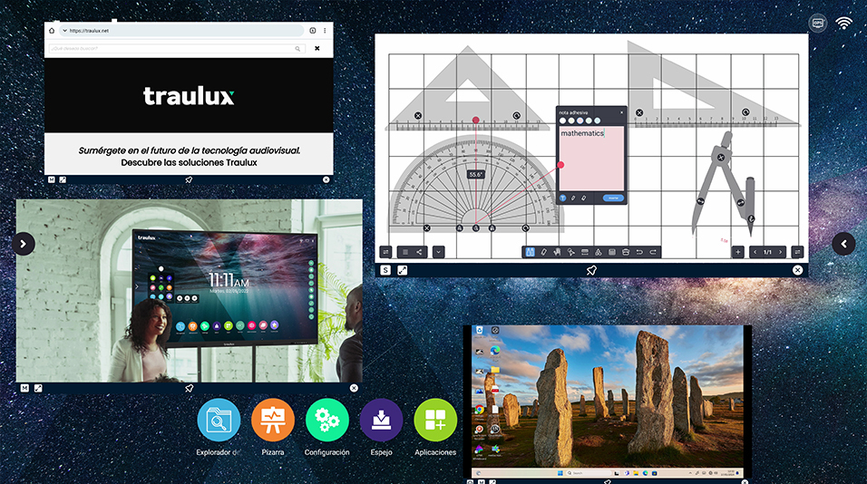 Així és Performance, la nova sèrie de monitors interactius de Traulux: d'altes prestacions i un gran valor afegit