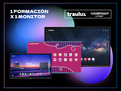 Formaciones monitores interactivos Traulux - Clevertouch