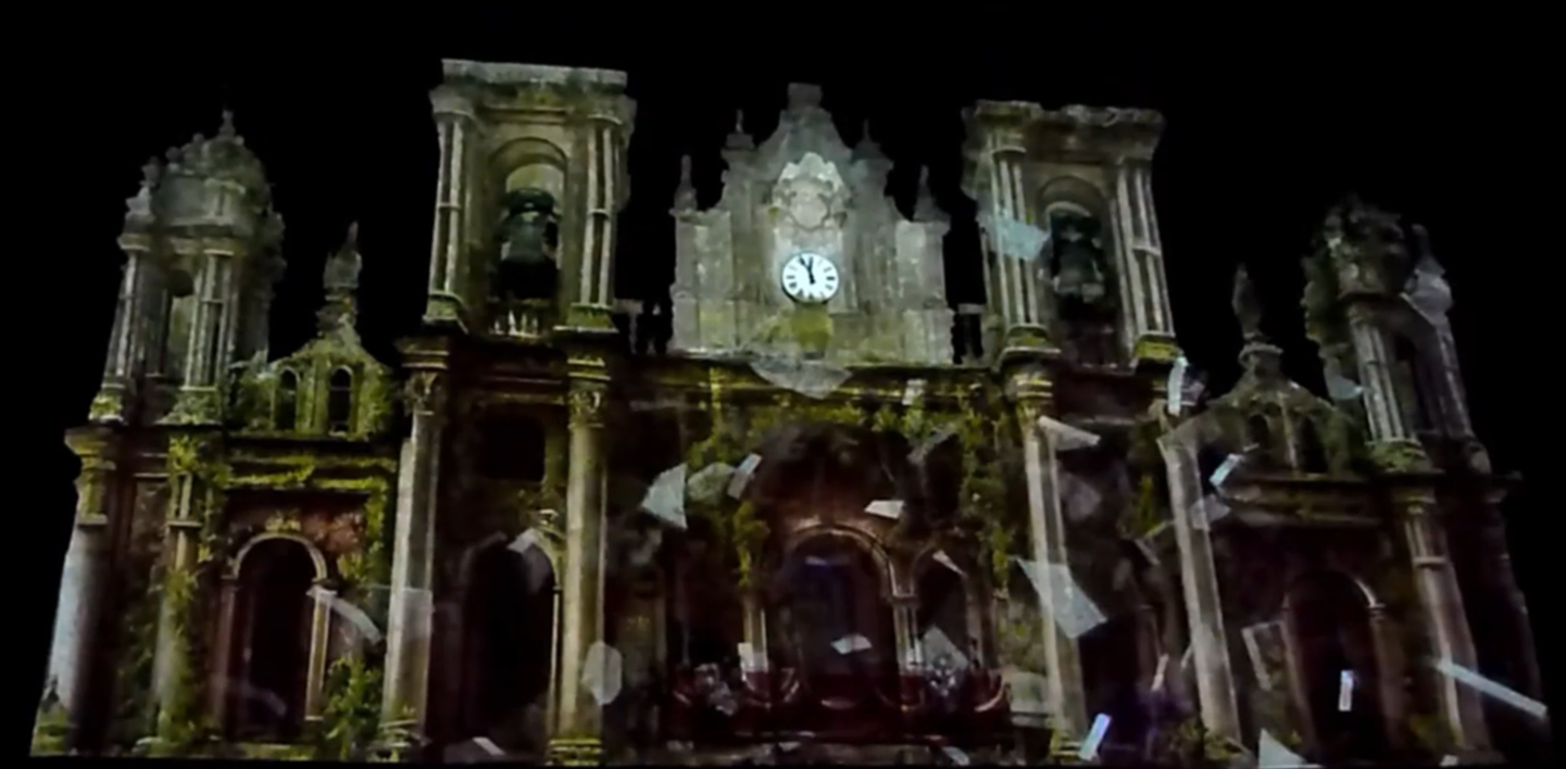 Projectors Epson il·luminen la Novena de la Verge dels Miracles a Orense