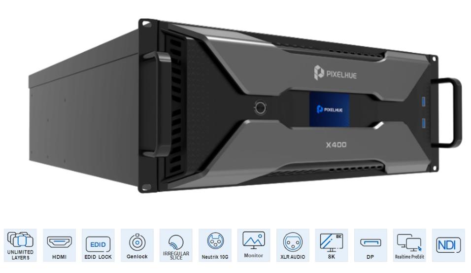 PIXELHUE X400(G1). UNIDAD SIN TARJETAS, INCLUYE LICENCIA PILOT MS3 y FLIGHTCASE_0