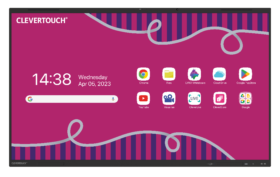 MONITOR INTERACTIVO CLEVERTOUCH ANDROID 15 GOOGLE EDLA SERIE IMPACT LUX 2 75" HASTA 40M2 - 30 PERS_0