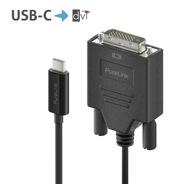 PURELINK CABLE USB-C A DVI-D NEGRO 1.5M_0