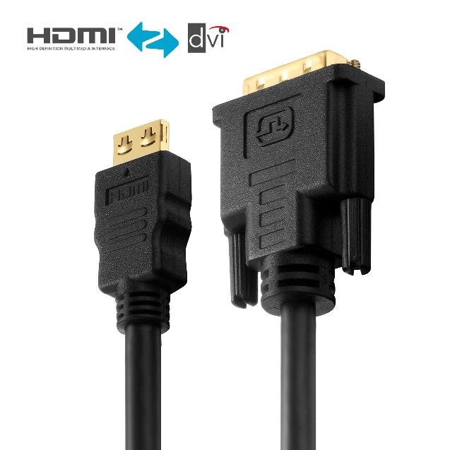 PURELINK CABLE HDMI A DVI SINGLE LINK 2K 3M_0