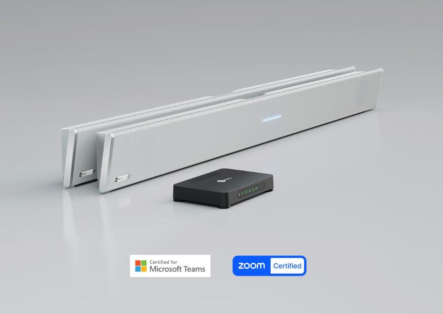 SISTEMA DE AUDIOCONFERENCIA NUREVA PARA SALAS EXTRAGRANDES HDL410 BLANCO 2 x BARRAS + 1 MÓDULO_0