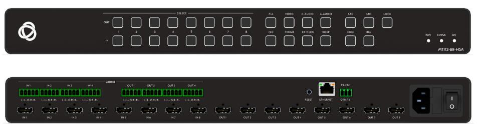 KRAMER MTX3-88-HSA MATRIZ HDMI 8x8 CON AUDIO 4K@60_0