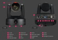 AVER TR322 CÁMARA PTZ FULL HD CON DOBLE LENTE, ZOOM ÓPTICO 22X, SEGUIMIENTO IA Y NDI HX3 NEGRA_2