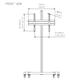 EDBAK TRE100 SOPORTE MONITOR MOVIL 42"-75" HASTA 600X400 70 KG. NEGRO_3