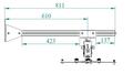 SOPORTE ARAKNO DE PARED BLANCO PARA PROYECTOR UST 80cm LONGITUD (ARAKNO NO INCL)_1