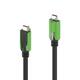 PURELINK ABRAZADERA USB-C VERDE 10UNID_1