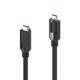 PURELINK ABRAZADERA USB-C NEGRO 10UNID_1