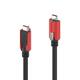 PURELINK ABRAZADERA USB-C ROJO 10UNID_1
