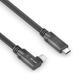 PURELINK CABLE USB4 C/C ACODADO (LEFT-RIGHT), 20GBPS, 240W 0,5M_1