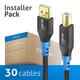 PURELINK CABLE USB 2.0 A/B 480MBPS FLEX 2M 30UDS_0