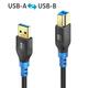 PURELINK CABLE USB 3.2 A/B 5GMBPS FLEXINSTALL 0.3M_0