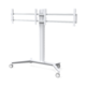 SMS SOPORTE VIDEOCONFERENCIA SUELO MÓVIL 2 MONITORES 40"-46" CON MEDIABOX BLANCO_1