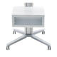 SMS SOPORTE VIDEOCONFERENCIA SUELO MÓVIL 2 MONITORES 40"-46" CON MEDIABOX BLANCO_2