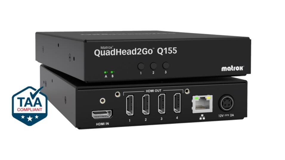 MATROX QUADHEAD2GO Q155 4K IN 1HDMI OUT 4HDMI_0