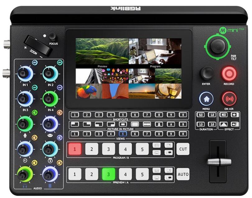 MEZCLADOR DE VÍDEO 4K RGBLINK MINI-MAX PARA PRODUCCIÓN Y STREAMING PROFESIONAL_0