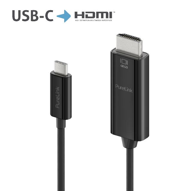 PURELINK CABLE USB-C A HDMI NEGRO 4K 18GBPS 3M_0