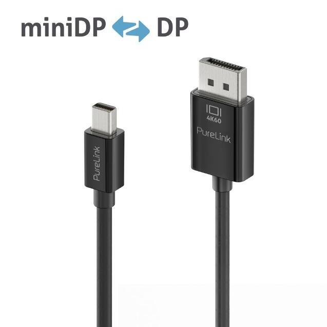 PURELINK CABLE MINIDISPLAYPORT A DISPLAYPORT NEGRO 4K 21,6 GBPS 2M_0