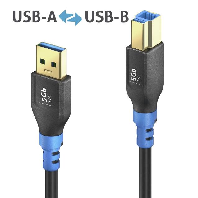 PURELINK CABLE USB 3.2 A/B 5GMBPS FLEXIBLE 3M_0