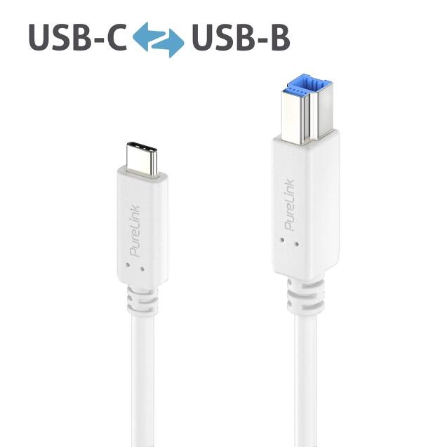 PURELINK CABLE USB-C A USB-B 3.2 5GBPS 2M_0