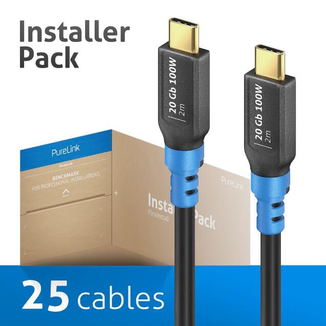 PURELINK CABLE USB4 C/C 20GBPS FLEXINSTALL 2M 25UDS_0