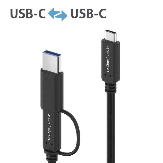 PURELINK CABLE USB-C A USB-A 3.2 10GBPS 100W 1M_0