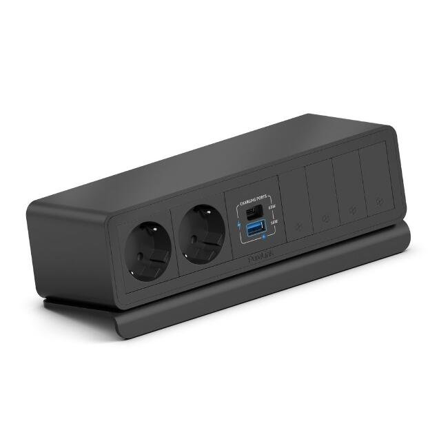 PURELINK CAJA MEDIAHUB2 10 SLOT, 2 SCHUKO, 2 USB POWER, 4 SLOT LIBRE, GST18 NEGRO_0