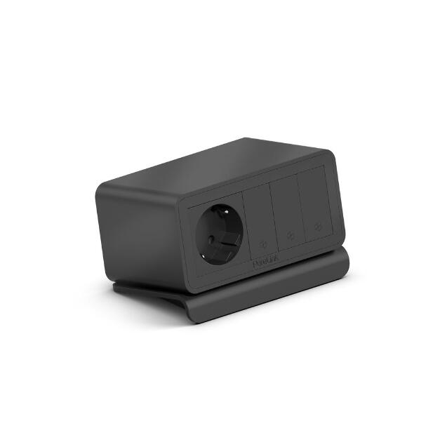 PURELINK CAJA MEDIAHUB2 5 SLOT, 1 SCHUKO,3 SLOT LIBRES, GST18 NEGRO_0