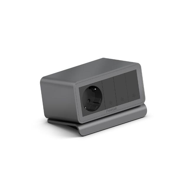 PURELINK CAJA MEDIAHUB2 5 SLOT, 1 SCHUKO,3 SLOT LIBRES, GST18 GRIS_0