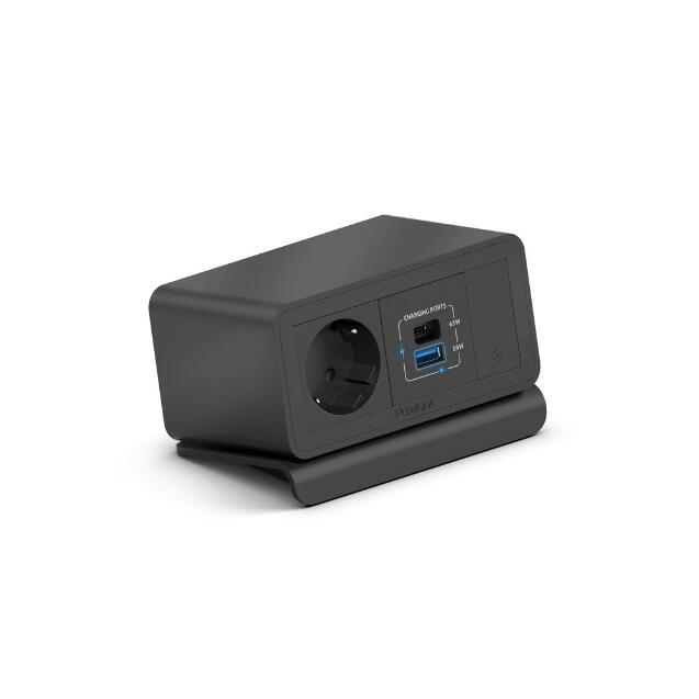 PURELINK CAJA MEDIAHUB2 5 SLOT, 1 SCHUKO, 2 USB POWER, 1 SLOT LIBRE, GST18 NEGRO_0