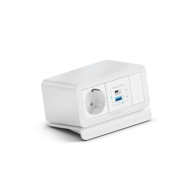 PURELINK CAJA MEDIAHUB2 5 SLOT, 1 SCHUKO, 2 USB POWER, 1 SLOT LIBRE, GST18 BLANCO_0