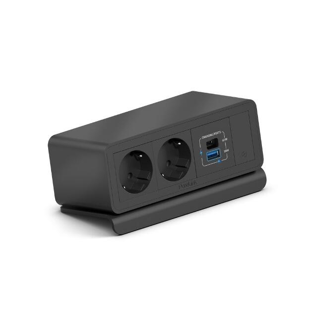 PURELINK CAJA MEDIAHUB2 7 SLOT, 2 SCHUKO, 2 USB POWER, 1 SLOT LIBRE, GST18 NEGRO_0