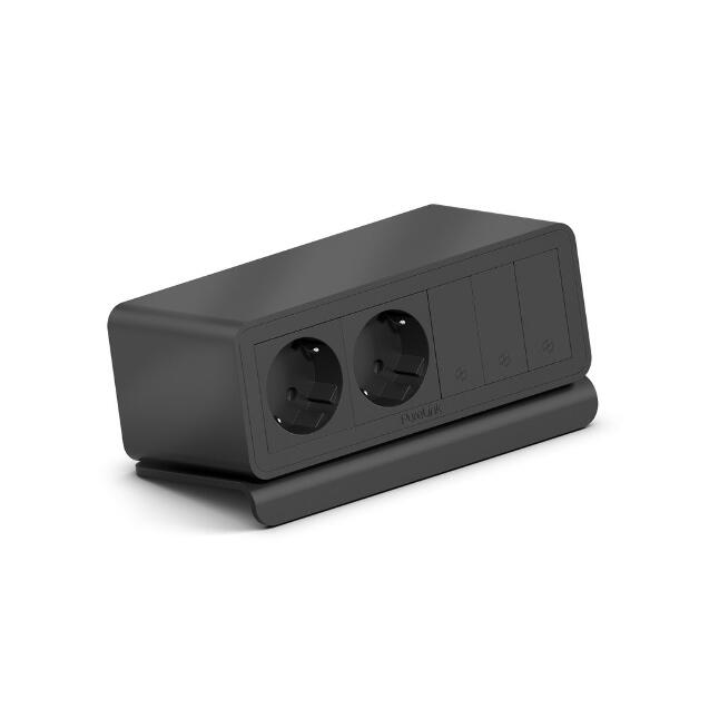 PURELINK CAJA MEDIAHUB2 7 SLOT, 1 SCHUKO, 3 SLOT LIBRES, GST18 NEGRO_0