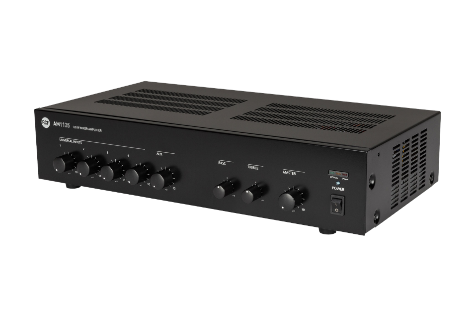 AMPLIFICADOR MEZCLADOR RCF DE 5 ENTRADAS 120 W AC/DC 3 MIC/LINE. PRIORIDAD_0