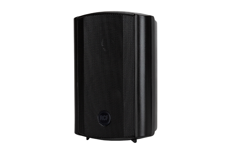 ALTAVOZ PASIVO RCF PARED 2 VÍAS WOOFER 3,5" 15W - 8 OHM IP55 NEGRO RECINTO  PLÁSTICO INCLUYE SOPORTE_0