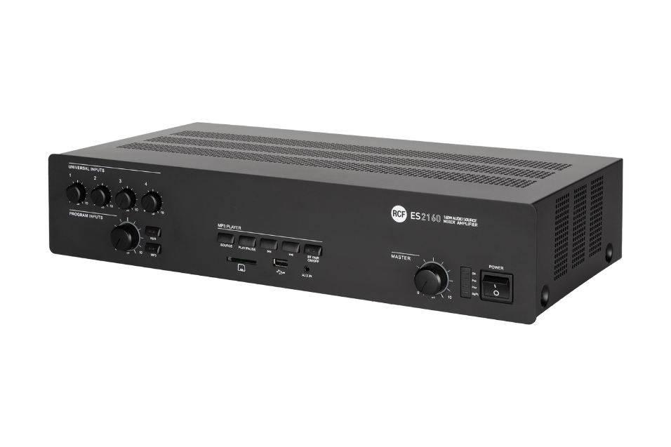 AMPLIFICADOR MEZCLADOR RCF DE 160 W CON USB BLUETOOTH Y MP3_0