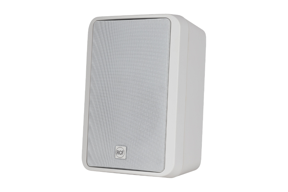PAREJA ALTAVOCES PASIVOS RCF 5"+ 1" 60 W INCLUYE SOPORTE Y TRANSFORMADOR RECINTO PLÁSTICO BLANCO_0