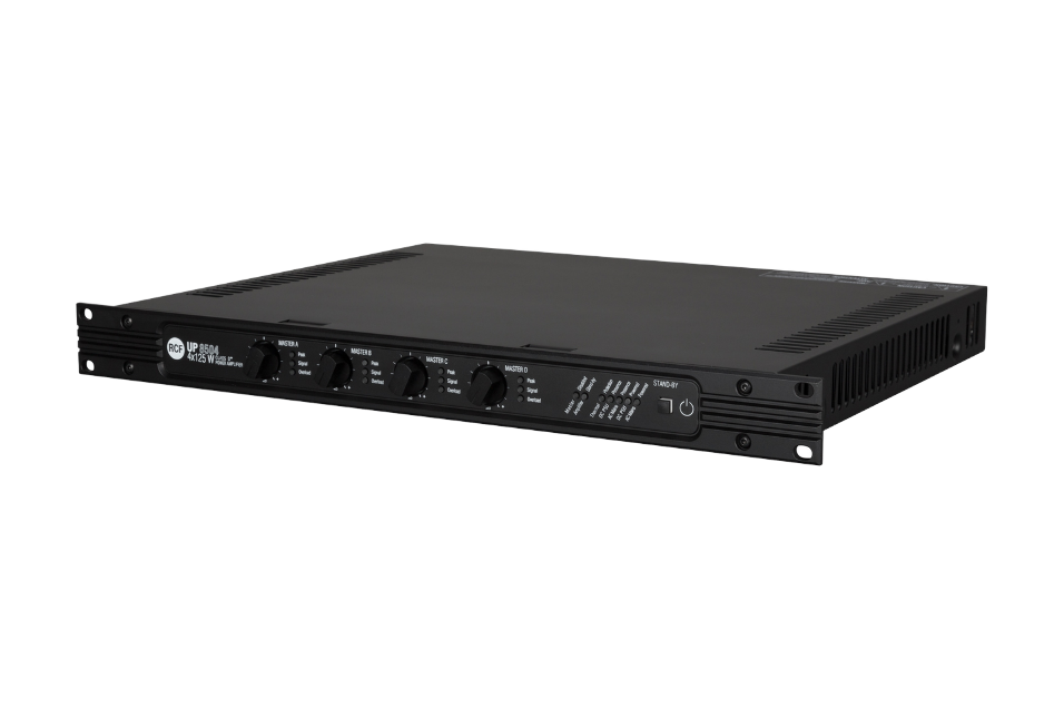 AMPLIFICADOR DE POTENCIA RCF DE 4 X 1+1 ENTRADAS 4 X 125 W AC/DC_0