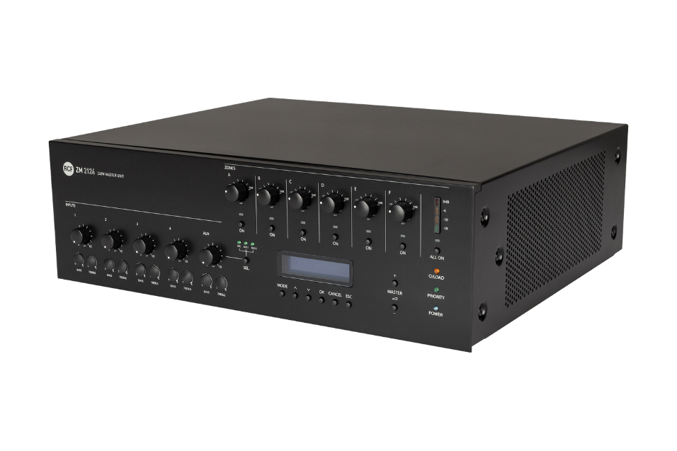 AMPLIFICADOR MAESTRO DE 6 ZONAS RCF - 240 W_0