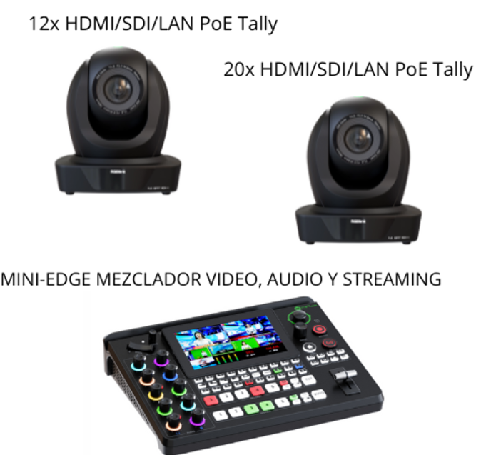 RGBLINK KIT 12X Y 20X HDMI/SDI/TALLY Y MINI EDGE (MEZCLADOR VIDEO, AUDIO Y STREAMING)_0