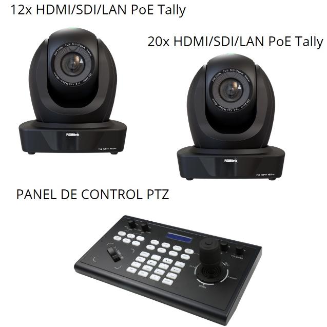 RGBLINK KIT CAMARAS 12X Y  20X HDMI/SDI/LAN POE, TALLY Y PANEL DE CONTROL_0