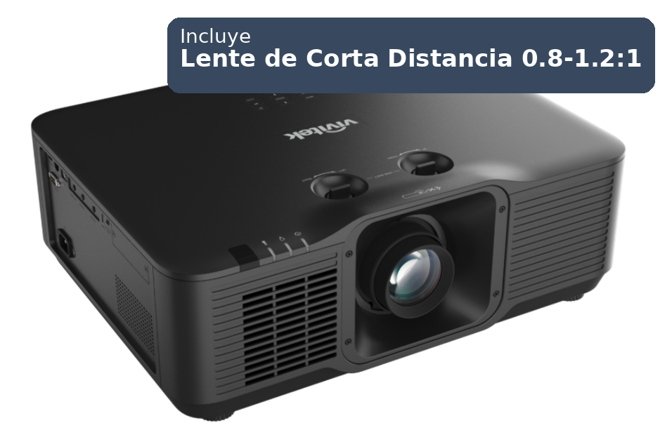 PROYECTOR VIVITEK DU5053Z-BK 7700 ANSI WUXGA LASER ( NEGRO ) + LENTE 0.8-1.2:1_0