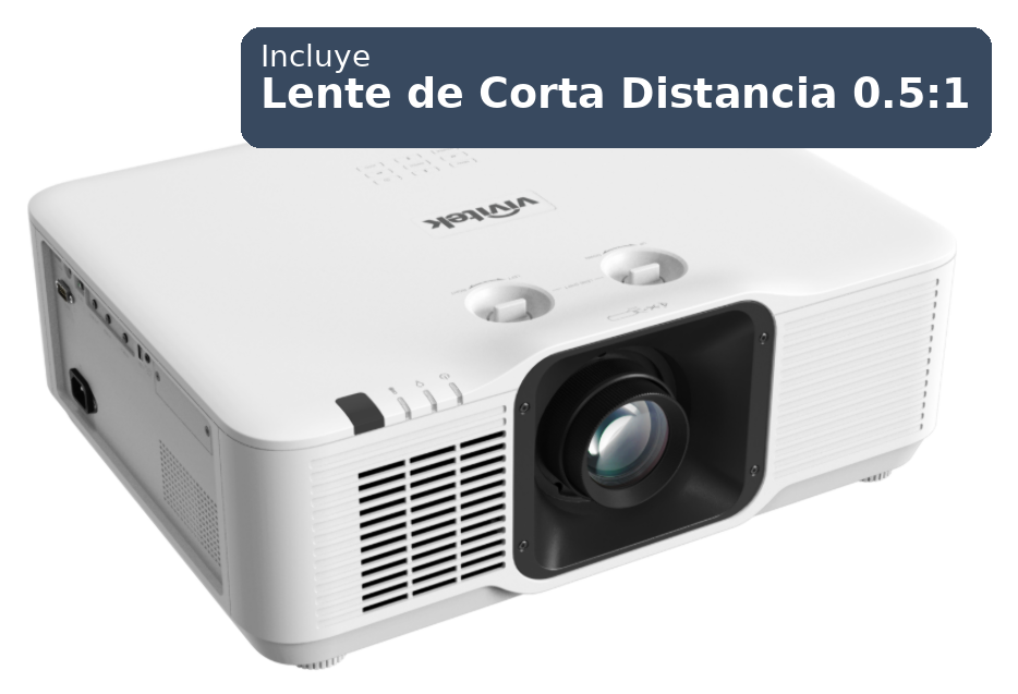PROYECTOR VIVITEK DU5053Z-WH 7700 ANSI WUXGA LASER + LENTE 0.5:1_0