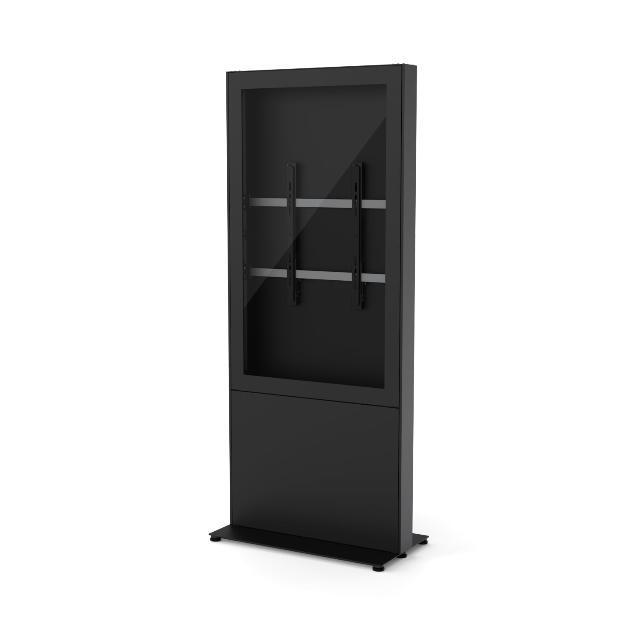 SMS TOTEM SUELO FREESTAND STORAGE 55" VERTICAL NEGRO (SIN CRISTAL)_0